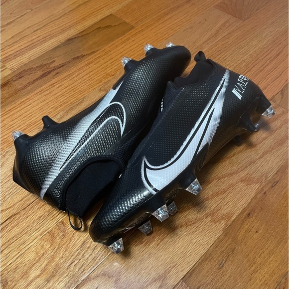 Size 14 -Nike Vapor Edge Pro 360 Black Detach Football Cleats CZ5574-001. - Picture 10 of 12